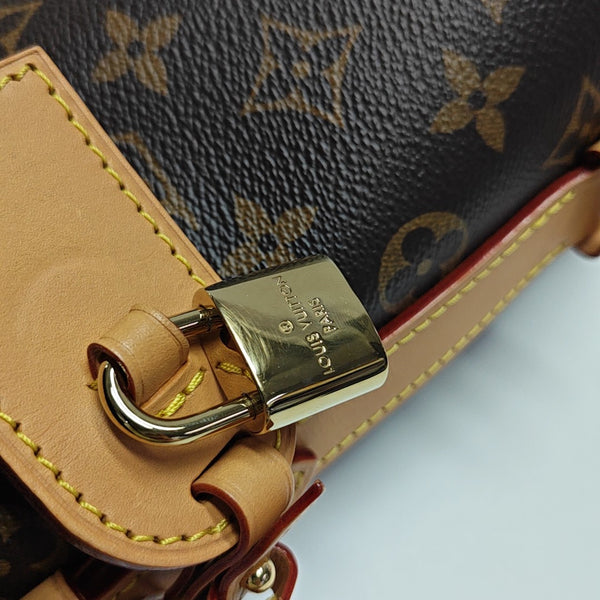 ALL IN Monogram Coated Canvas Brown