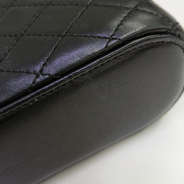 80'S VANITY Mini Quilted Lambskin Black