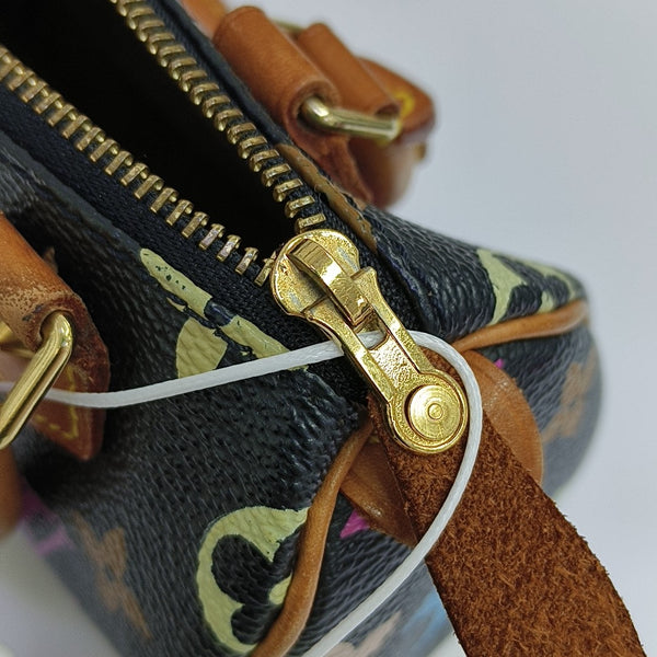LV × TM SPEEDY Nano Monogram Coated Canvas Black