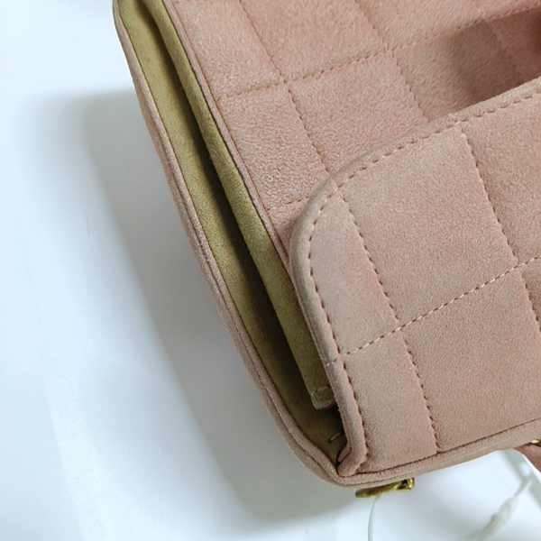 Quilted Suede Pink