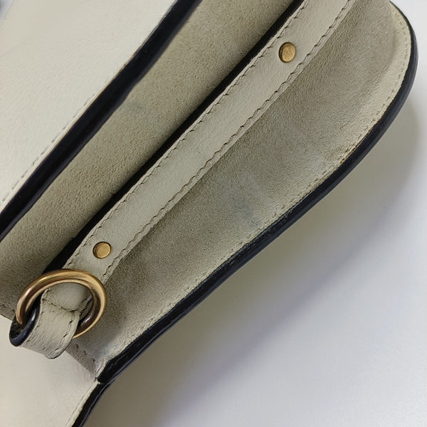 Nile Medium Calfskin White