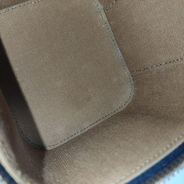 Coated Canvas Shoulder Bag Black