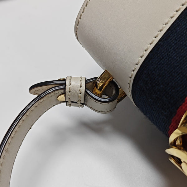 Sylvie Mini Calfskin White