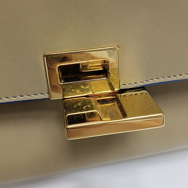 TRAPEZE Small Calfskin Beige
