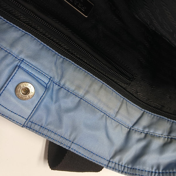Nylon Shoulder Bag Blue