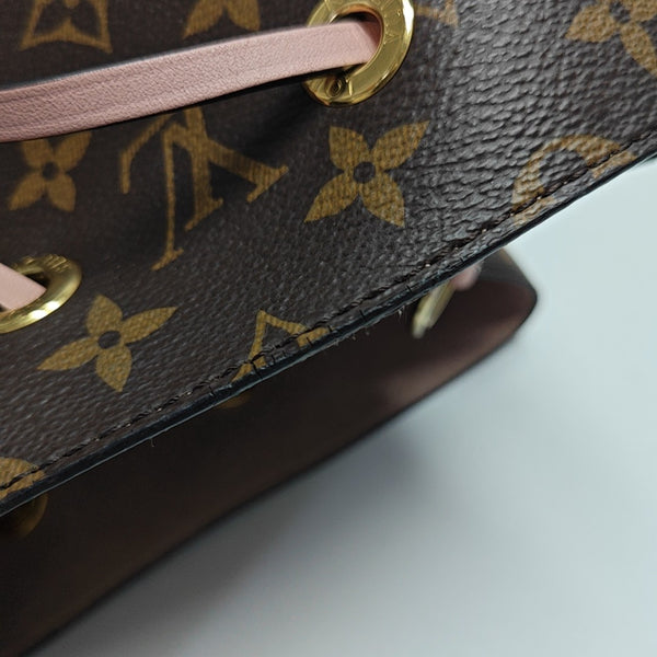 NÉONOÉ MM Monogram Coated Canvas Brown