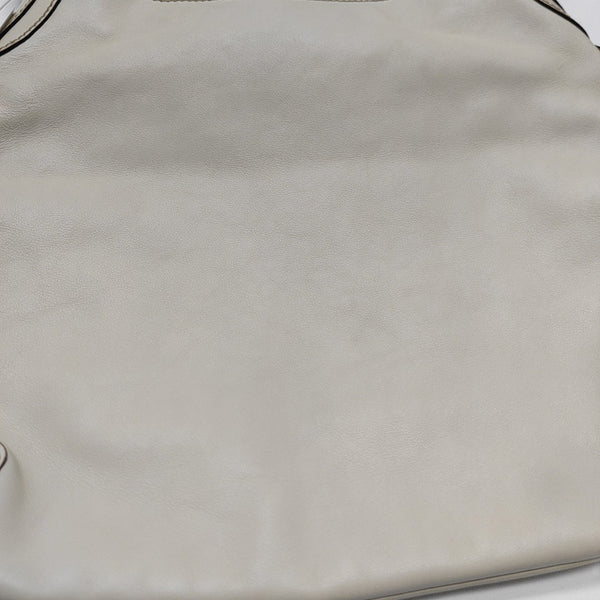 Calfskin Shoulder Bag White