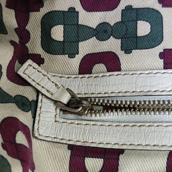 Jolicoeur Medium Monogram Coated Canvas Beige