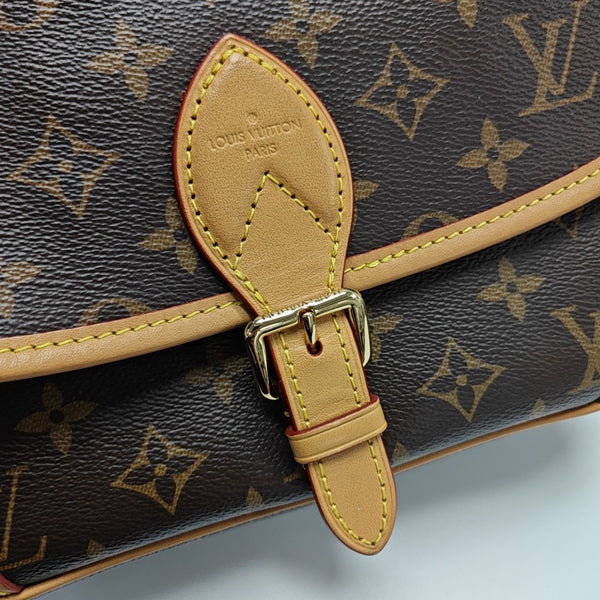 DIANE Monogram Coated Canvas Brown