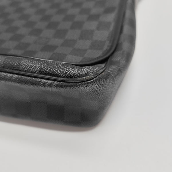 DANIEL Damier Graphite Coated Canvas Gray