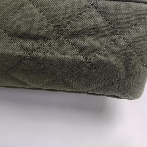 2.55 227 Quilted Canvas Green