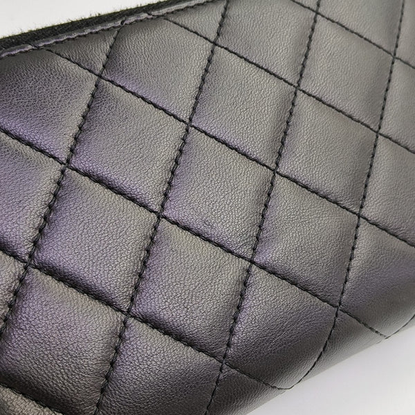 CLASSIC FLAP Mini Quilted Lambskin Black Wallet
