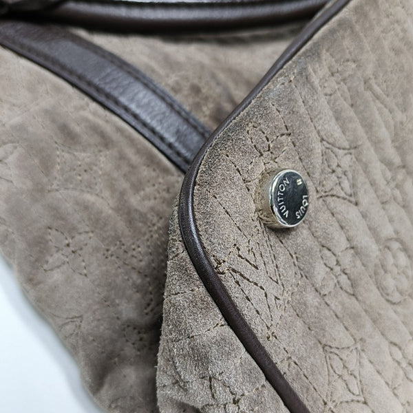 ANTHEIA IXIA Quilted Suede Gray