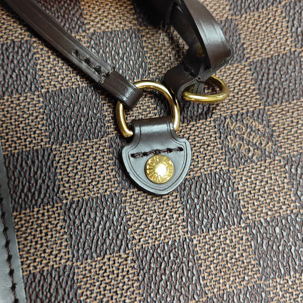 NEVERFULL MM Damier Ebene Coated Canvas Brown