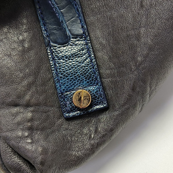 Calfskin Top Handle Bag Brown