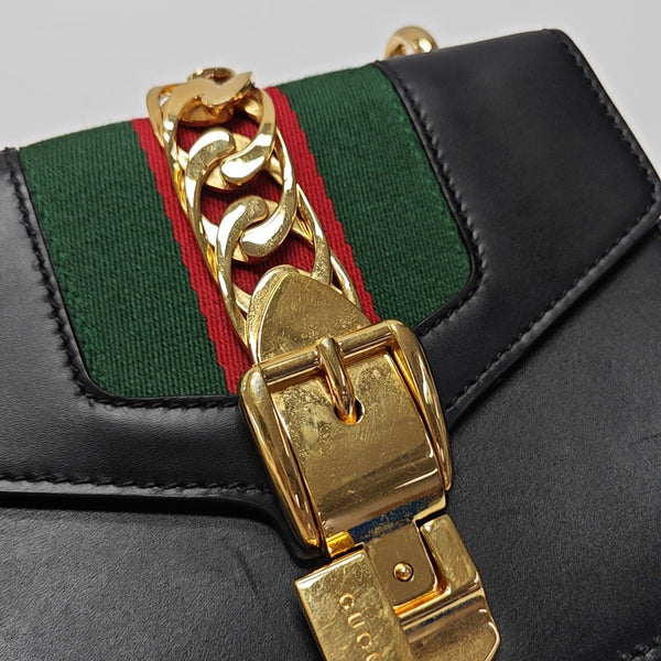 Sylvie Mini Calfskin Black