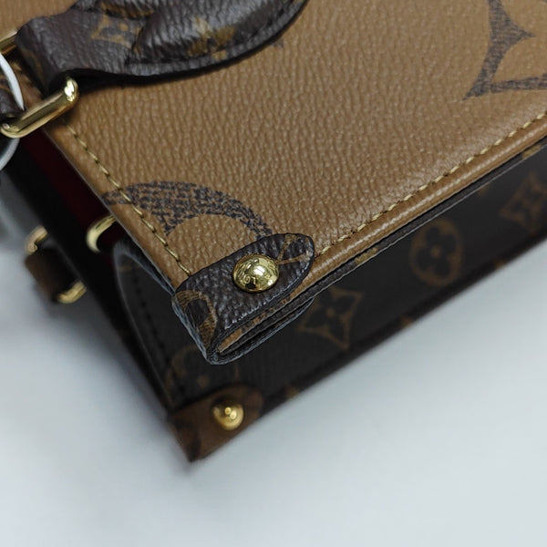 ONTHEGO PM Monogram Coated Canvas Brown