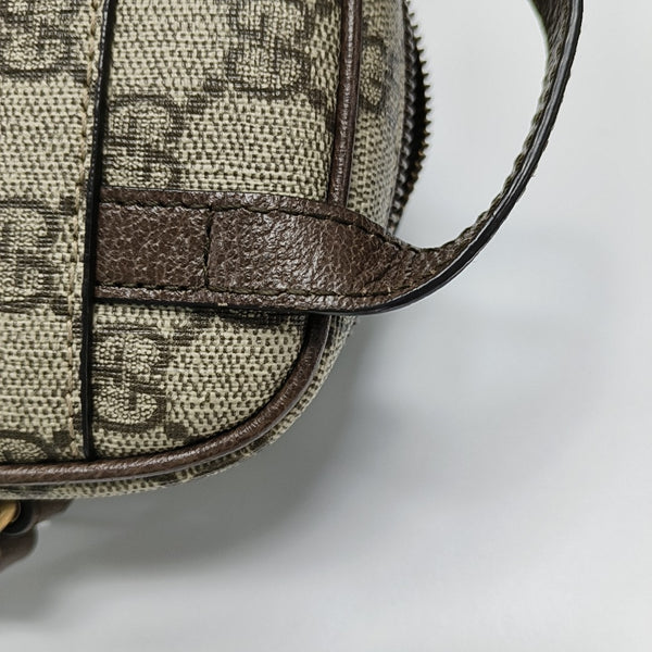 Authenticated pre-owned Ophidia Mini Monogram Coated Canvas Beige - Shoulder Bag at Looply