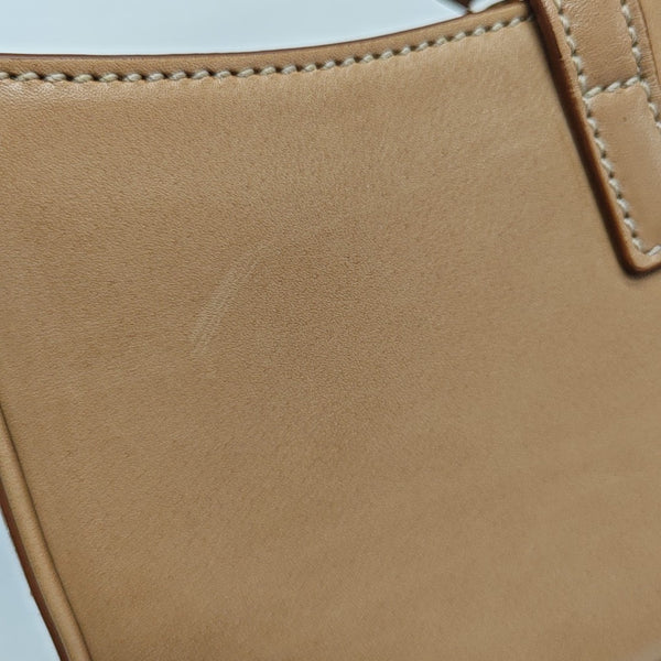 Calfskin Top Handle Bag Brown
