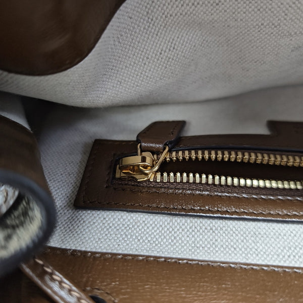Monogram Coated Canvas Backpack Black