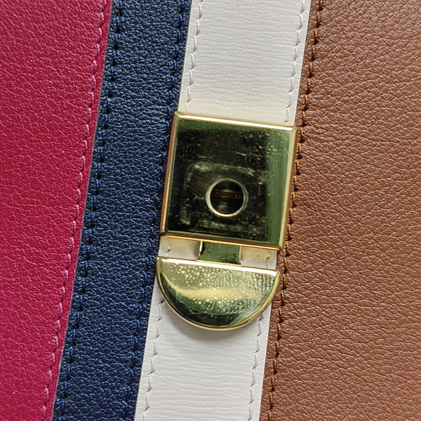 Calfskin Shoulder Bag Multicolor