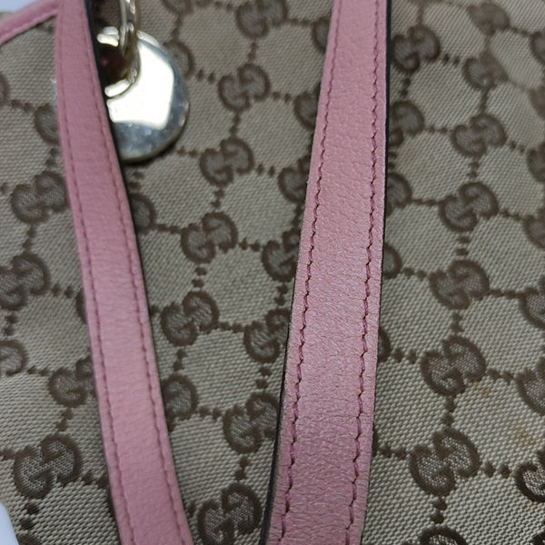 Monogram Canvas Top Handle Bag Beige
