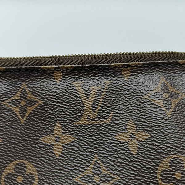 ACCESSOIRES GM Monogram Coated Canvas Brown