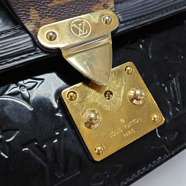 WYNWOOD Monogram Patent Leather Black