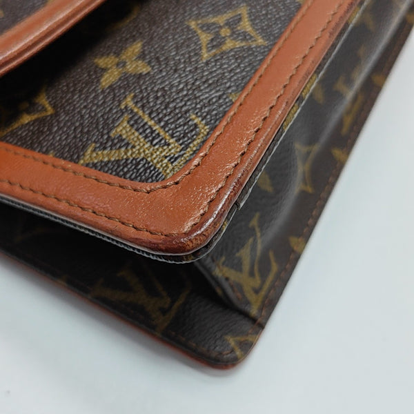 DAME GM Monogram Coated Canvas Brown