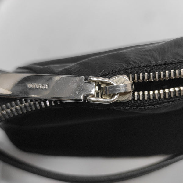 Nylon Top Handle Bag Black