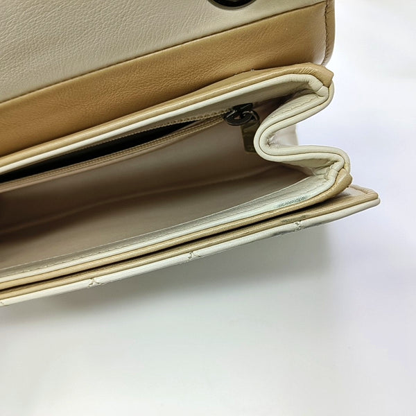 BOY CHANEL Quilted Calfskin Beige