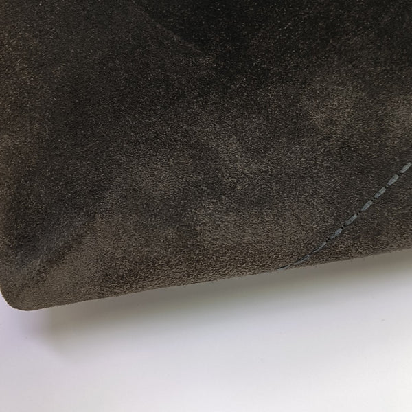 Suede Top Handle Bag Brown