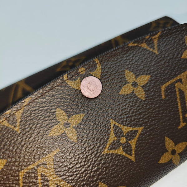 EMILIE Monogram Coated Canvas Brown