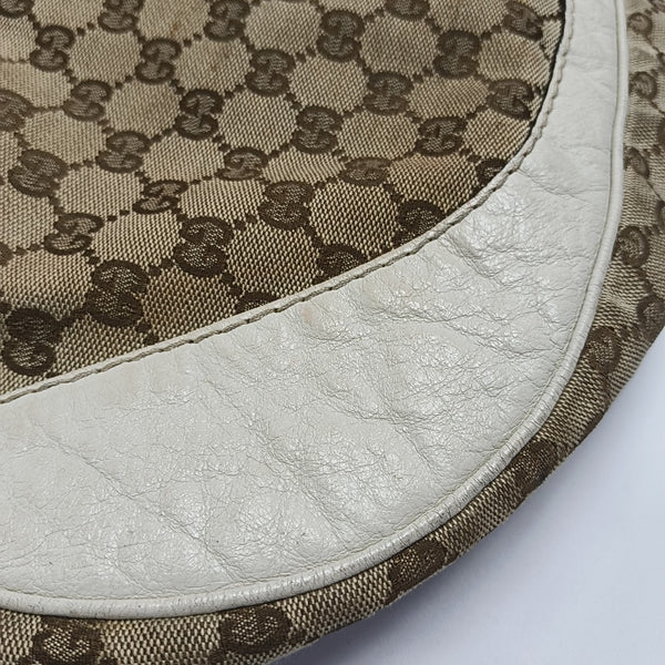 Monogram Canvas Shoulder Bag Beige