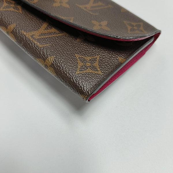 EMILIE Monogram Coated Canvas Brown Wallet