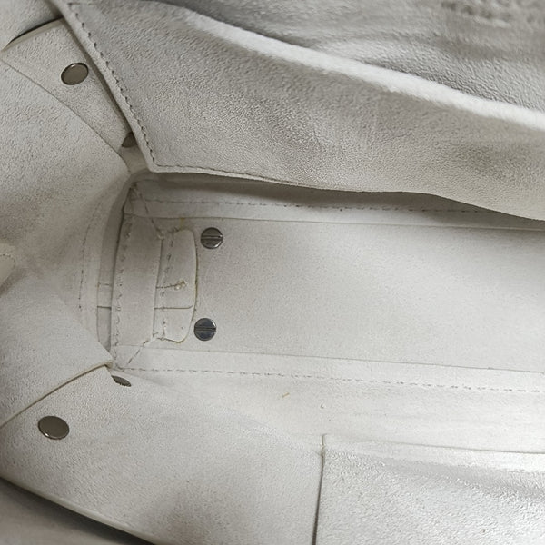 Calfskin Shoulder Bag White