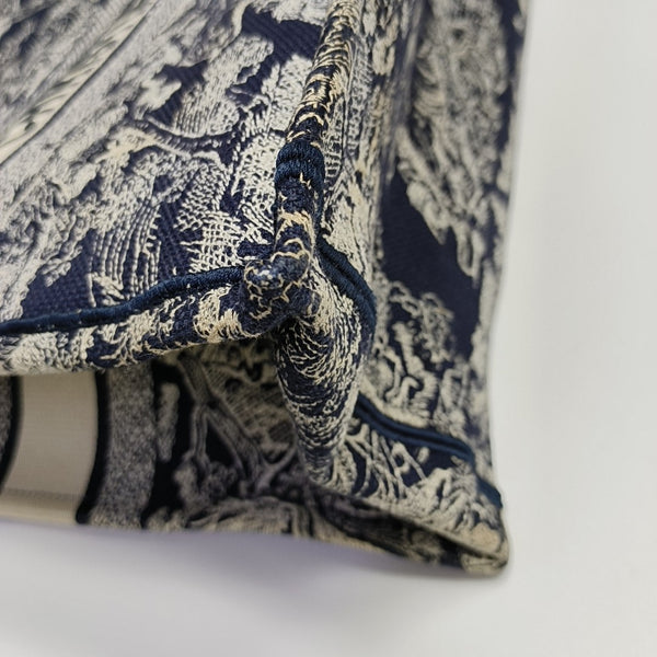 Book Tote Large Fabric Blue