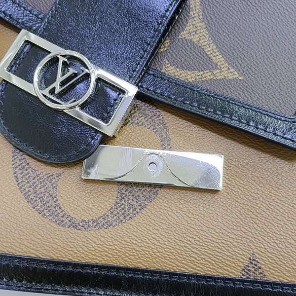 DAUPHINE MM Monogram Coated Canvas Brown