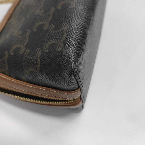 TRIOMPHE CANVAS Mini Coated Canvas Brown