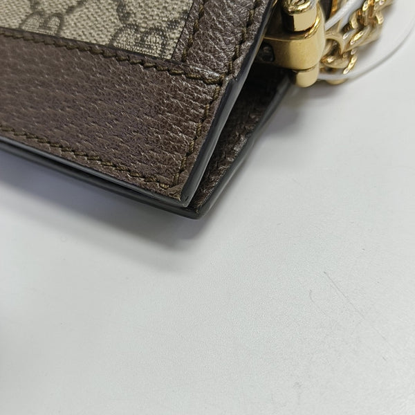 Ophidia Medium Monogram Coated Canvas Beige