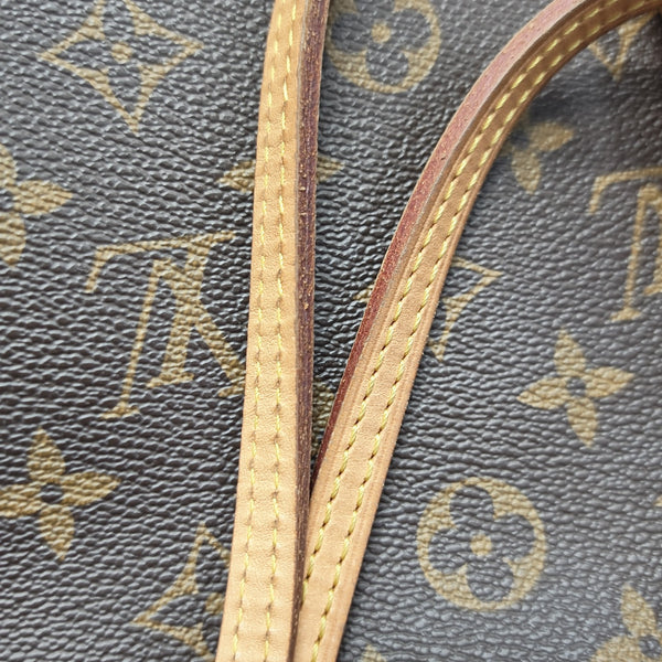 NEVERFULL MM Monogram Coated Canvas Brown