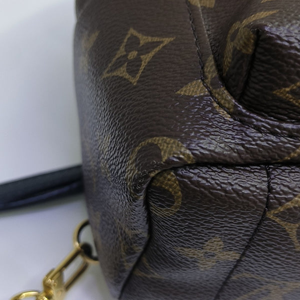 PALM SPRINGS Mini Monogram Coated Canvas Brown