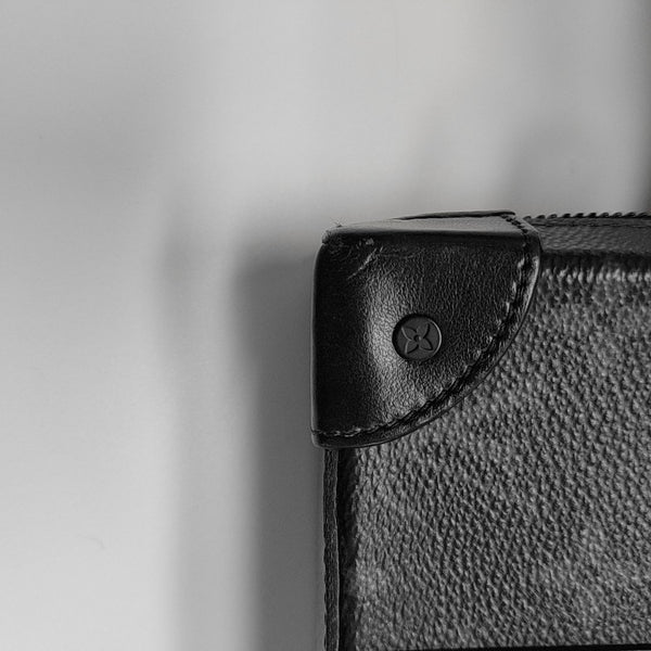 WALLET TRUNK Monogram Coated Canvas Gray