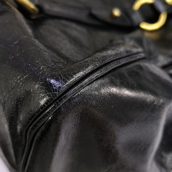 Calfskin Shoulder Bag Black