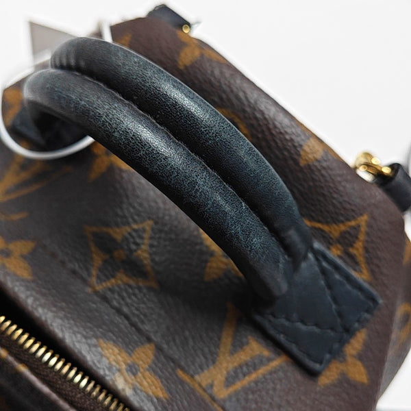 PALM SPRINGS Mini Monogram Coated Canvas Brown