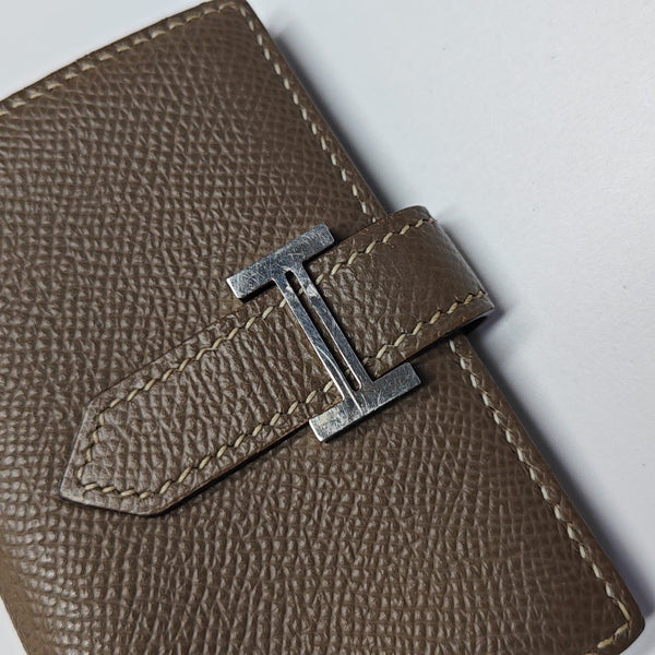 Bearn Mini Epsom Gray Card Holder