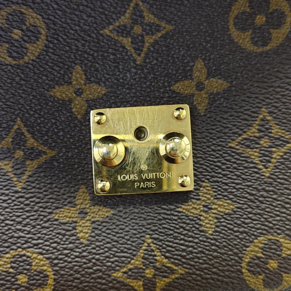 MÉTIS MM Monogram Coated Canvas Brown