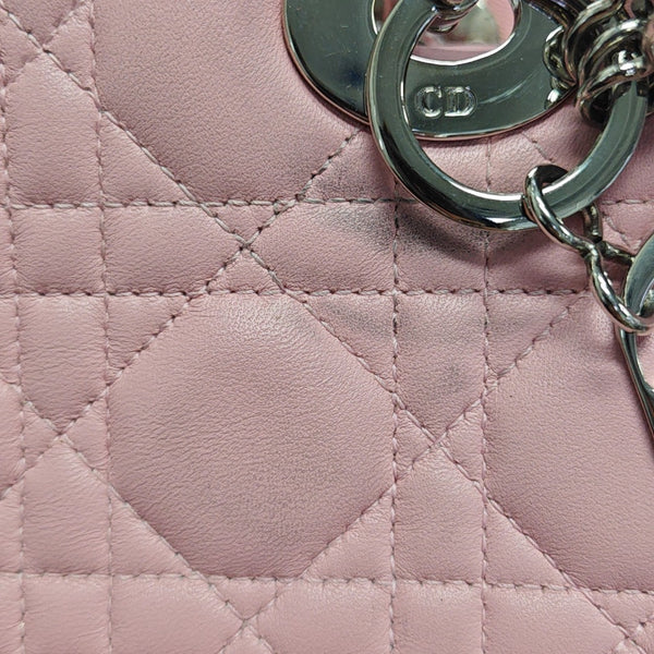 Lady Dior Medium Cannage Lambskin Pink