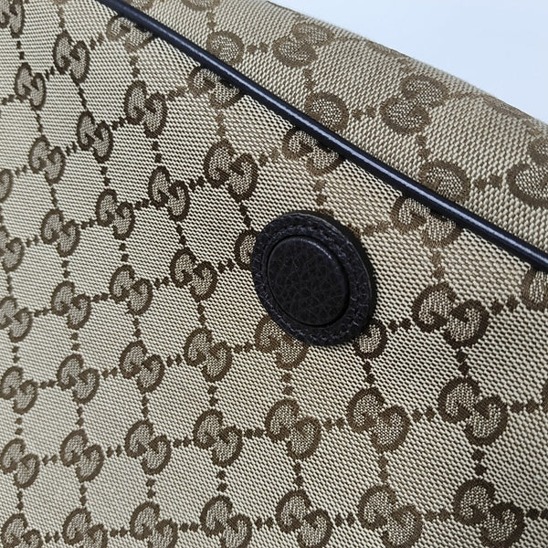 Monogram Fabric Shoulder Bag Beige