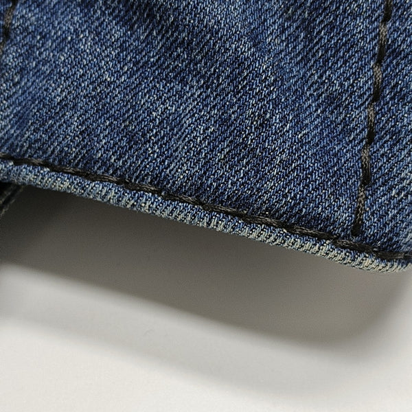 Denim Quilted Denim Blue